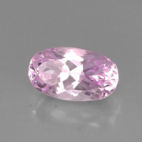 9.10캐럿 천연 핑크 쿤자이트, 타원형 컷, 15.7×9.1 mm, VVS