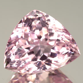 19.97캐럿 천연 핑크 쿤자이트, 트릴리언, 18.4×15.1 mm, VVS