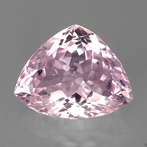 18.82캐럿 천연 핑크 쿤자이트, 트릴리언, 19.4×15.5 mm, VS