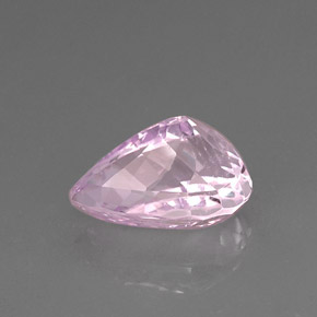 11.06캐럿 천연 핑크 쿤자이트, 배 모양, 16.2×11.3 mm, VS-SI