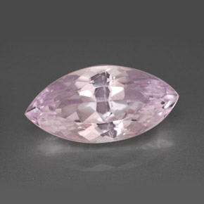 8.07캐럿 천연 핑크 쿤자이트, 마퀴즈, 18.3×9.2 mm, VS