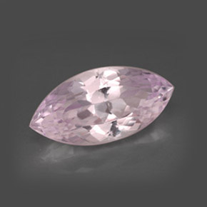 8.07캐럿 천연 핑크 쿤자이트, 마퀴즈, 18.3×9.2 mm, VS