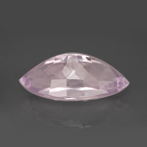 8.07캐럿 천연 핑크 쿤자이트, 마퀴즈, 18.3×9.2 mm, VS