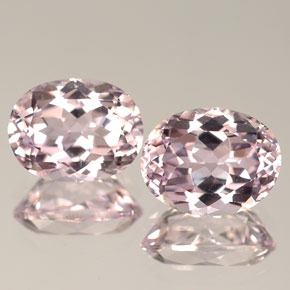 캐럿 천연 핑크 쿤자이트 보석, 타원형 컷, 9×6.9 mm, VVS