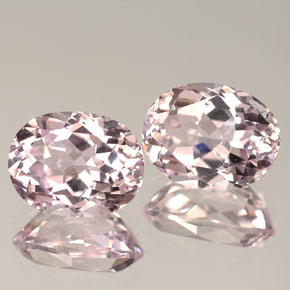 캐럿 천연 핑크 쿤자이트 보석, 타원형 컷, 9×6.9 mm, VVS
