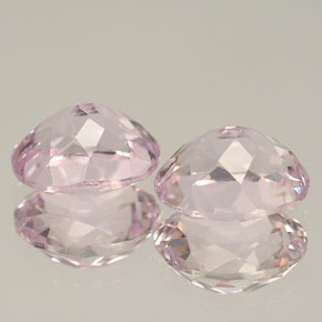 캐럿 천연 핑크 쿤자이트 보석, 타원형 컷, 9×6.9 mm, VVS