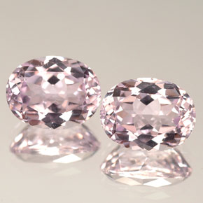 캐럿 천연 핑크 쿤자이트 보석, 타원형 컷, 9.2×7.1 mm, VVS