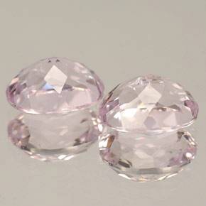 캐럿 천연 핑크 쿤자이트 보석, 타원형 컷, 9.2×7.1 mm, VVS