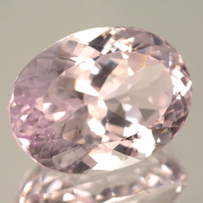 14.09캐럿 천연 핑크 쿤자이트, 타원형 컷, 17×12.6 mm, IF
