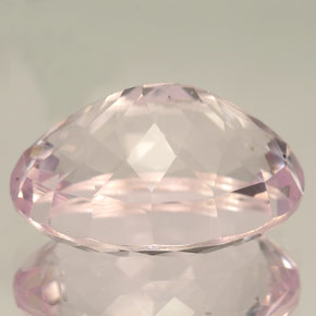 14.09캐럿 천연 핑크 쿤자이트, 타원형 컷, 17×12.6 mm, IF