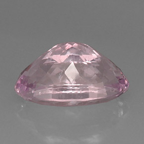 11.55캐럿 천연 핑크 쿤자이트, 타원형 컷, 17.6×10.9 mm, VS