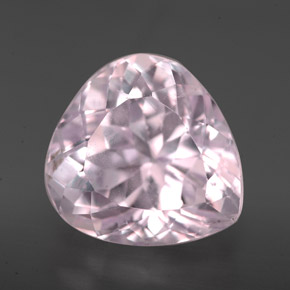 9.71캐럿 천연 핑크 쿤자이트, 배 모양, 12.8×12.1 mm, VVS-VS