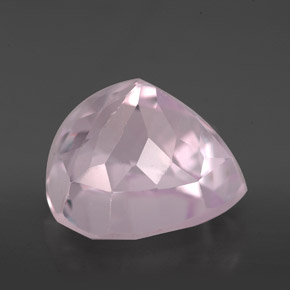 9.71캐럿 천연 핑크 쿤자이트, 배 모양, 12.8×12.1 mm, VVS-VS
