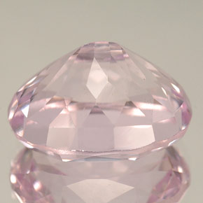 10.19캐럿 천연 핑크 쿤자이트, 타원형 컷, 14.6×11.5 mm, VVS