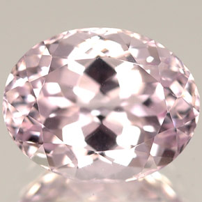 3.60캐럿 천연 핑크 쿤자이트, 타원형 컷, 10×8 mm, IF