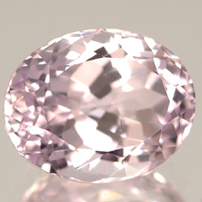 3.60캐럿 천연 핑크 쿤자이트, 타원형 컷, 10×8 mm, IF