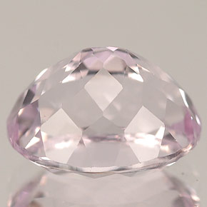 3.60캐럿 천연 핑크 쿤자이트, 타원형 컷, 10×8 mm, IF