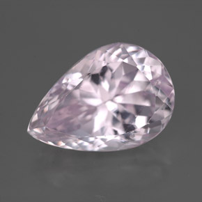 8.16캐럿 천연 핑크 쿤자이트, 배 모양, 14.9×10.3 mm, VVS-VS