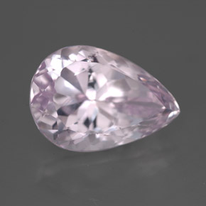 8.16캐럿 천연 핑크 쿤자이트, 배 모양, 14.9×10.3 mm, VVS-VS