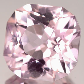 9.35캐럿 천연 핑크 쿤자이트, 멋진 모양, 12.5×12.5 mm, VVS