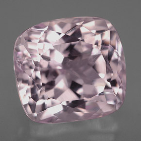 9.45캐럿 천연 핑크 쿤자이트, 쿠션 컷, 12.2×11.3 mm, VS