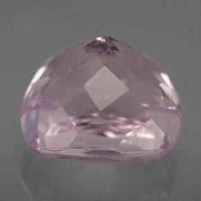 9.45캐럿 천연 핑크 쿤자이트, 쿠션 컷, 12.2×11.3 mm, VS