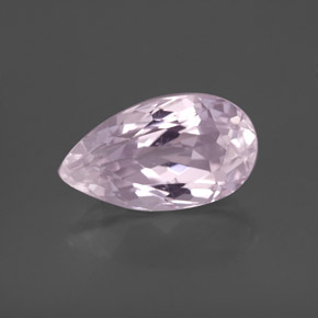 3.55캐럿 천연 핑크 쿤자이트, 배 모양, 12.4×7 mm, VS