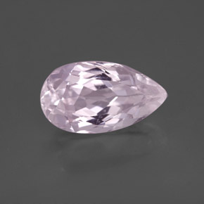 3.55캐럿 천연 핑크 쿤자이트, 배 모양, 12.4×7 mm, VS