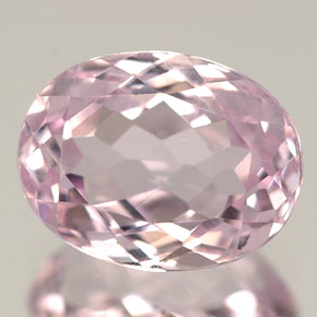 2.34캐럿 천연 핑크 쿤자이트, 타원형 컷, 9.1×7 mm, VS