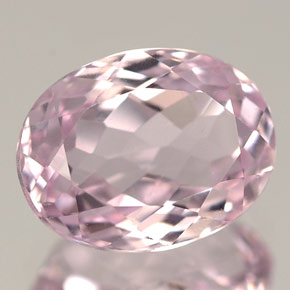 2.34캐럿 천연 핑크 쿤자이트, 타원형 컷, 9.1×7 mm, VS
