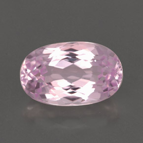 3.43캐럿 천연 핑크 쿤자이트, 타원형 컷, 11.3×7.1 mm, VVS