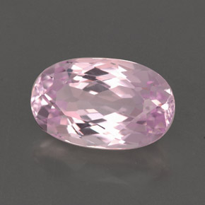 3.43캐럿 천연 핑크 쿤자이트, 타원형 컷, 11.3×7.1 mm, VVS