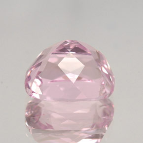 4.31캐럿 천연 핑크 쿤자이트, 쿠션 컷, 10.1×8.8 mm, VVS-VS