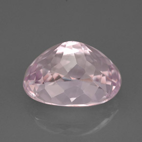 6.52캐럿 천연 핑크 쿤자이트, 타원형 컷, 12.7×9.9 mm, VVS