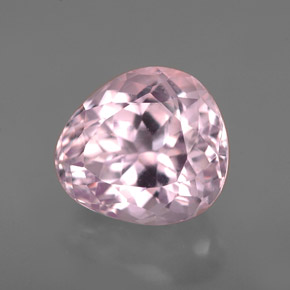 5.01캐럿 천연 핑크 쿤자이트, 멋진 모양, 10.6×9.6 mm, VVS