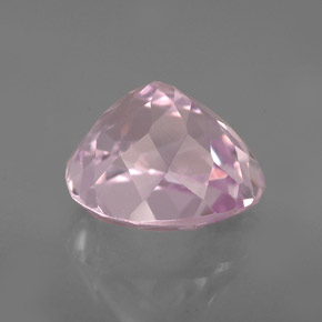5.01캐럿 천연 핑크 쿤자이트, 멋진 모양, 10.6×9.6 mm, VVS