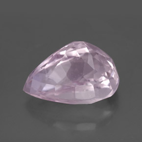 7.39캐럿 천연 핑크 쿤자이트, 배 모양, 13.8×9.6 mm, VS-SI