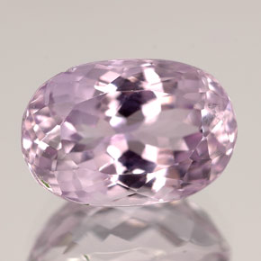 6.62캐럿 천연 핑크 쿤자이트, 타원형 컷, 13.1×8.8 mm, VVS