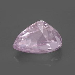 6.29캐럿 천연 핑크 쿤자이트, 배 모양, 13.1×9.6 mm, VVS