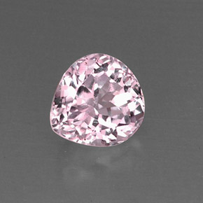 5.07캐럿 천연 핑크 쿤자이트, 배 모양, 10.5×10.1 mm, VS-SI