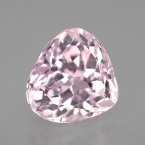 6.06캐럿 천연 핑크 쿤자이트, 배 모양, 11.1×10.6 mm, VVS-VS