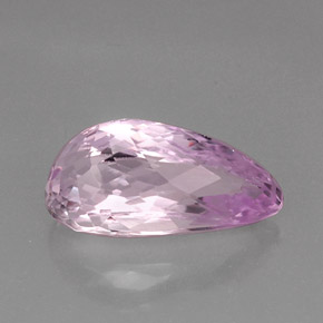 15.46캐럿 천연 핑크 쿤자이트, 배 모양, 20.7×10.6 mm, VVS-VS