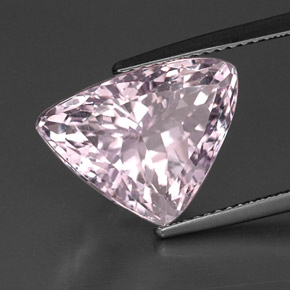 10.63캐럿 천연 핑크 쿤자이트, 멋진 모양, 15.5×11.8 mm, VS