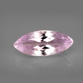 6.46캐럿 천연 핑크 쿤자이트, 마퀴즈, 17.4×7.6 mm, VS