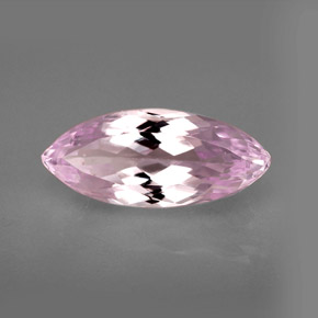 6.46캐럿 천연 핑크 쿤자이트, 마퀴즈, 17.4×7.6 mm, VS