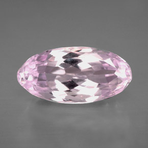 6.17캐럿 천연 핑크 쿤자이트, 마퀴즈, 15.5×7.7 mm, VVS