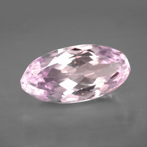6.17캐럿 천연 핑크 쿤자이트, 마퀴즈, 15.5×7.7 mm, VVS