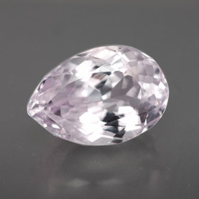 4.94캐럿 천연 라이트 핑크 쿤자이트, 배 모양, 12.2×8.5 mm, VS