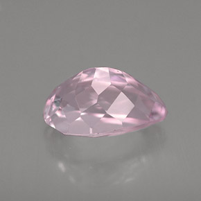 3.54캐럿 천연 핑크 쿤자이트, 배 모양, 11.5×7.6 mm, VS