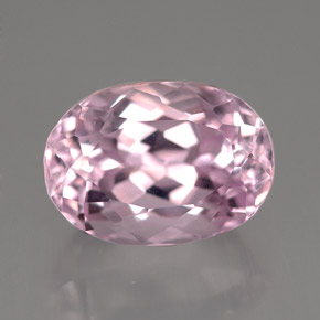 7.17캐럿 천연 핑크 쿤자이트, 타원형 컷, 13×9.3 mm, VVS